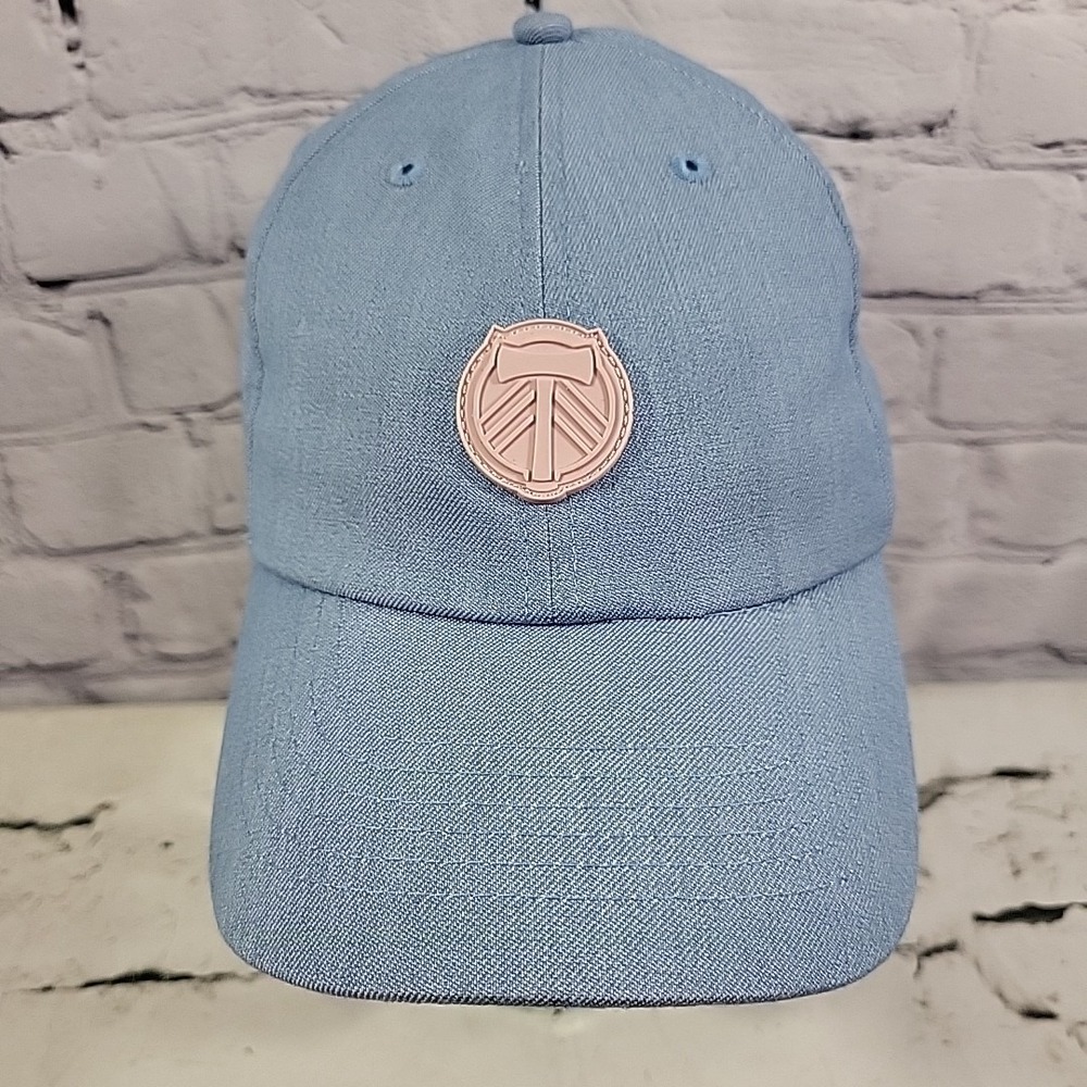 Portland Timbers Hat Womens‎ Denim Strapback Rubber Emblem Fan Ink Ball Cap